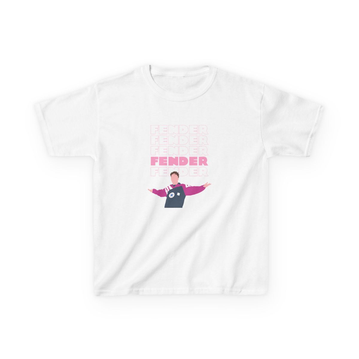 Fender Pink Sports Jersey Kids T-Shirt