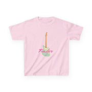 Blue Guitar Fender Kids T-Shirt 9