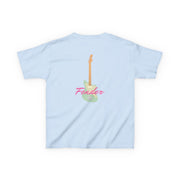 Blue Guitar Fender Kids T-Shirt 8