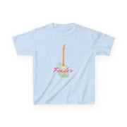 Blue Guitar Fender Kids T-Shirt 7