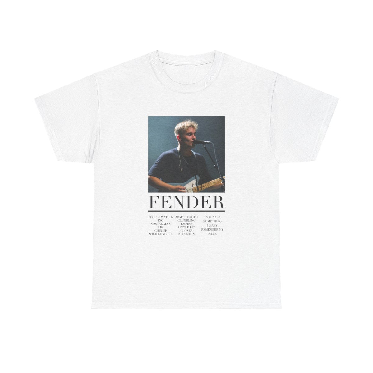 Fender Orange Song List T-Shirt