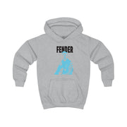 Fender Silhouette Blue Kids Hoodie 3