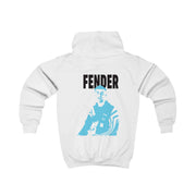 Fender Silhouette Blue Kids Hoodie 2