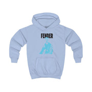 Fender Silhouette Blue Kids Hoodie 5