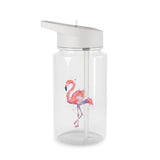 Flamingos Clear Water Bottles