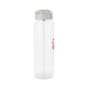 Watercolour Flamingo Painting Clear Water Bottle 8