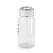 Watercolour Flamingo Painting Clear Water Bottle 4