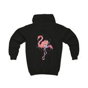 Watercolour Flamingo Painting Kids Hoodie 6