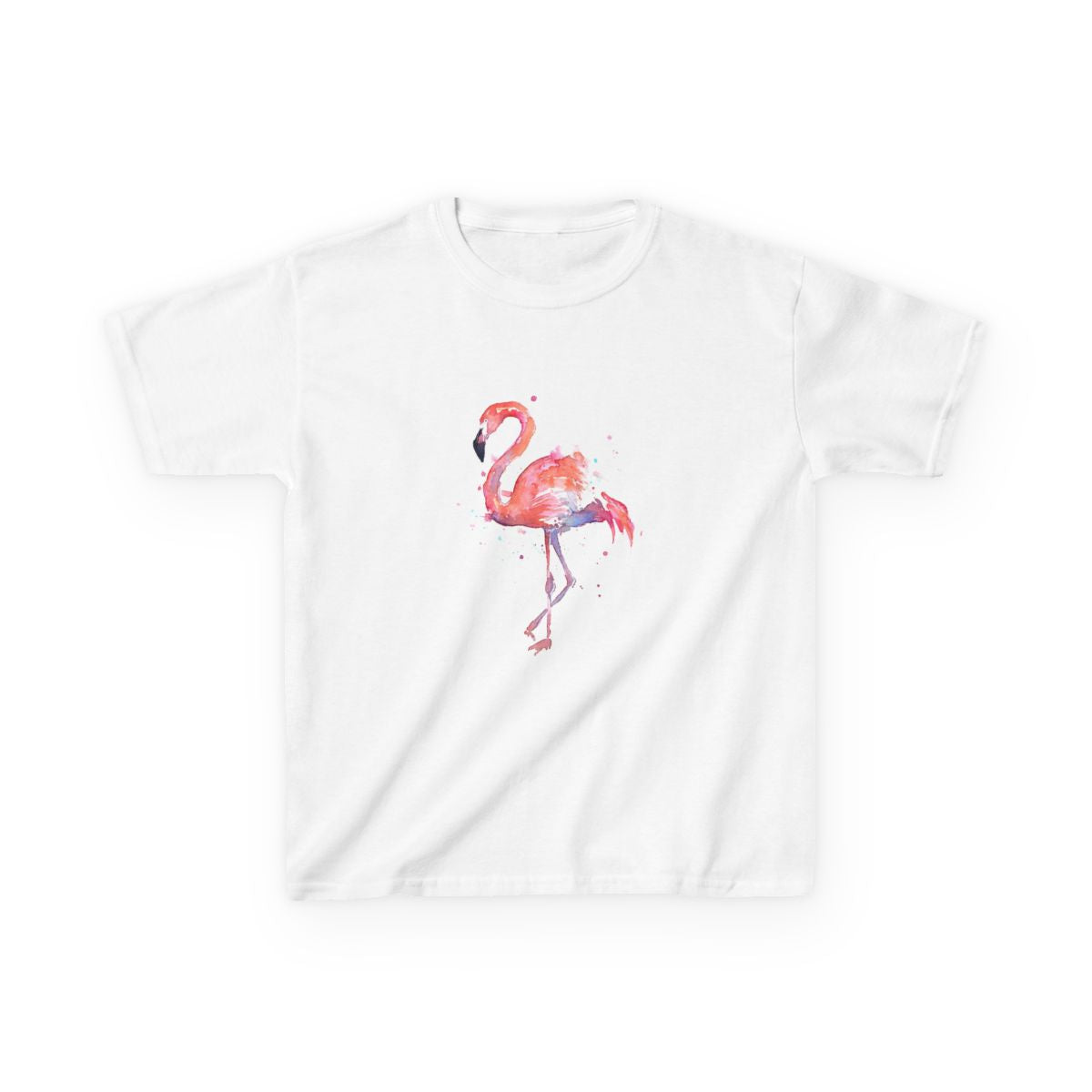 Watercolour Flamingo Painting Kids T-Shirt