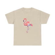 Watercolour Flamingo Painting T-Shirt 7