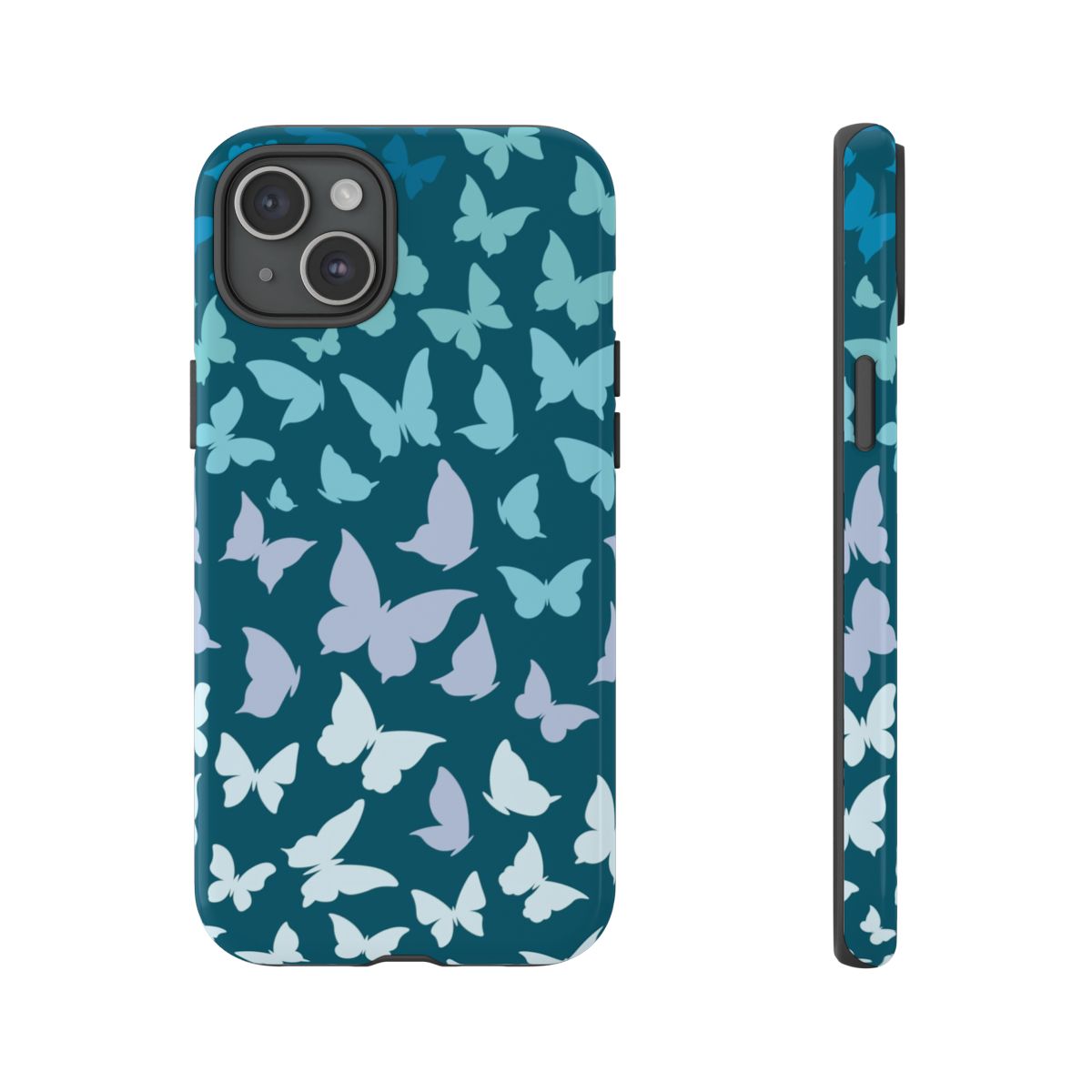 Blue Gradient Butterfly - Butterfly Patterns Phone Case