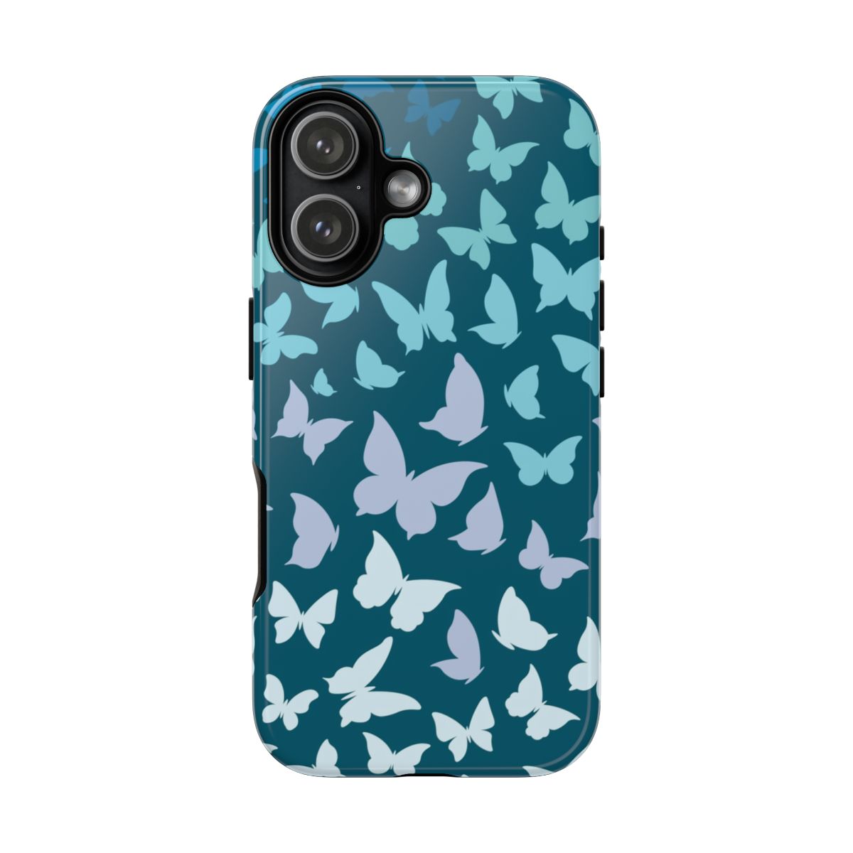 Blue Gradient Butterfly - Butterfly Patterns Phone Case