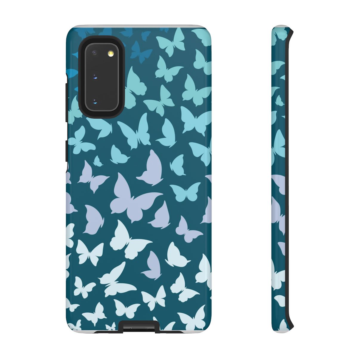 Blue Gradient Butterfly - Butterfly Patterns Phone Case