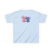 Angel And Blue Alien - Pink Alien Kids T-Shirt 6