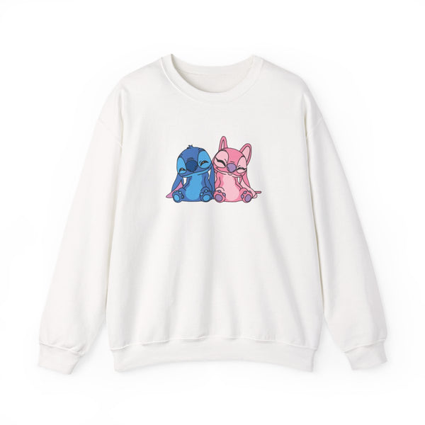 Best Friends - Pink Alien Sweatshirt White Front