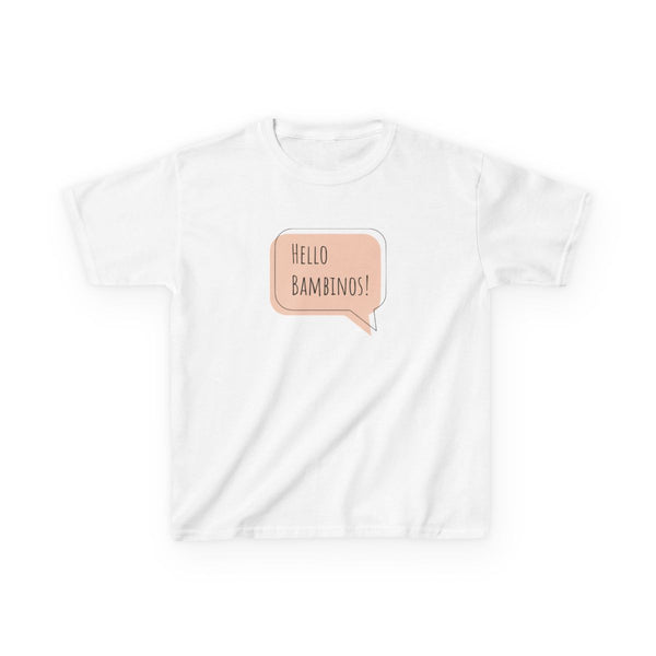 Hello Bambinos - FND Kids T-Shirt White Front