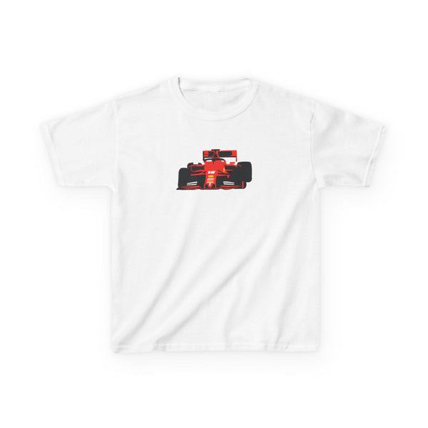 F1 Car  Kids T-Shirt White Front