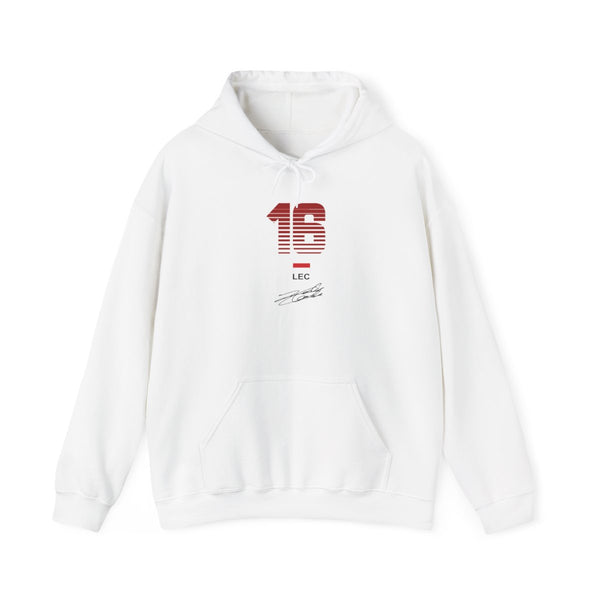 Leclerc - F1 Hoodie White Front
