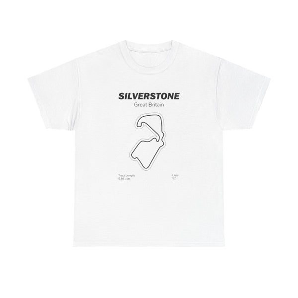 Silverstone Circuit T-Shirt White Front