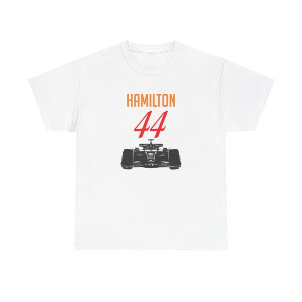 F1 Car Hamilton T-Shirt White Front