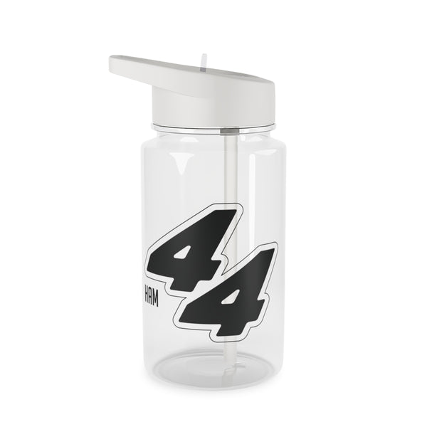 Dark Red Retro 44  Clear Water Bottle