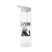 Lando Black And Green  Clear Water Bottle 6