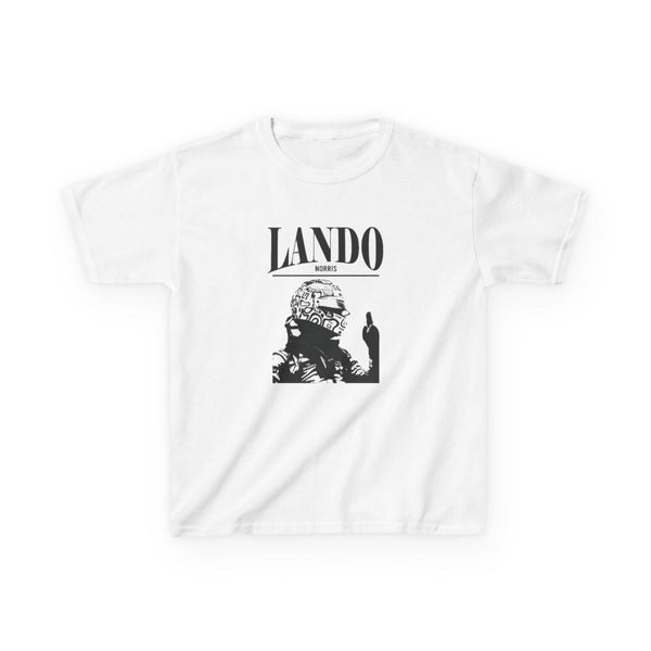 Lando Black And Green  Kids T-Shirt White Front