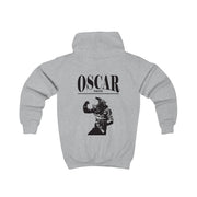 Oscar Orange And Black Kids Hoodie 4
