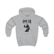 Oscar Orange And Black Kids Hoodie 3