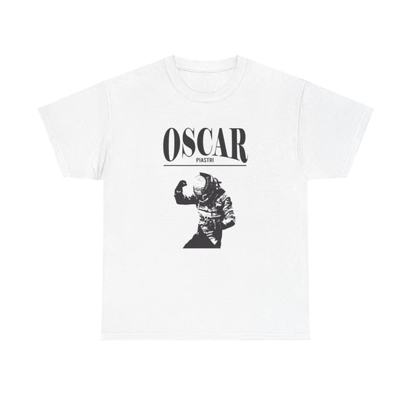 Oscar Orange And Black T-Shirt White Front