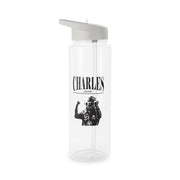 Charles Red And Gold Clear Water Bottle 6