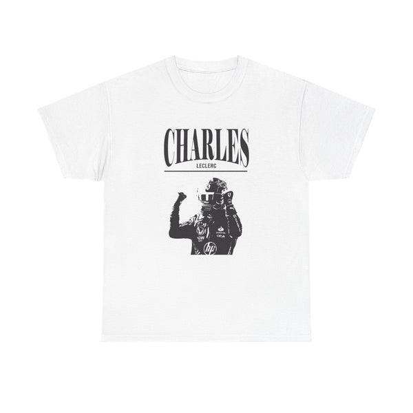Charles Red And Gold T-Shirt White Front