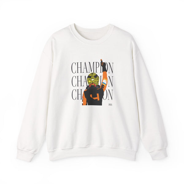 Lando Champion 2025 Sweatshirt White Front