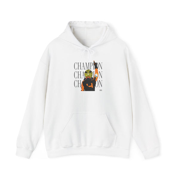 Lando Champion 2025 Hoodie White Front