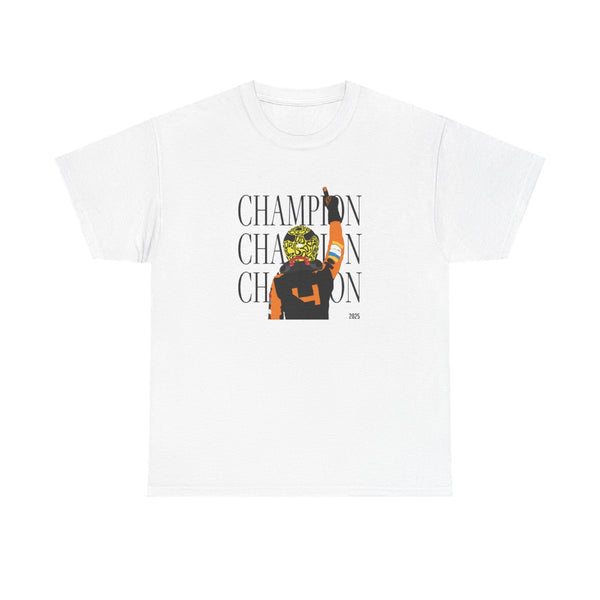 Lando Champion 2025 T-Shirt White Front