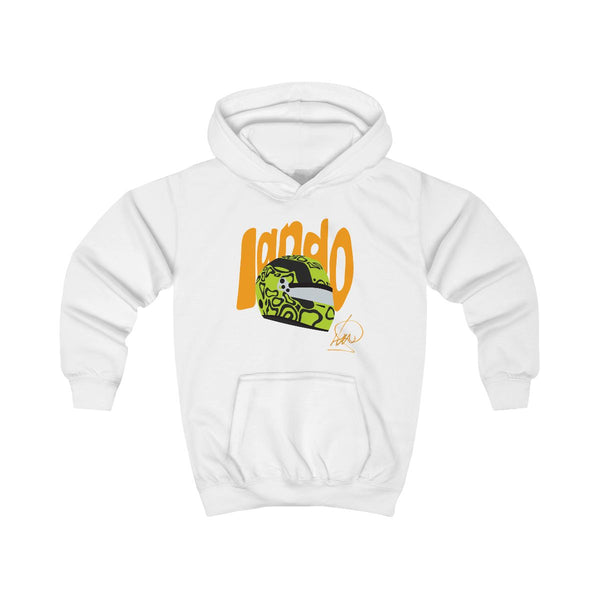 Abstract Lando Kids Hoodie White Front