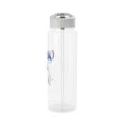 Carlos White And Blue Clear Water Bottle 9