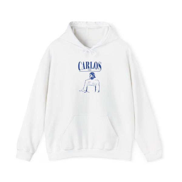 Carlos White And Blue Hoodie White Front