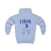 Carlos White And Blue Kids Hoodie 8