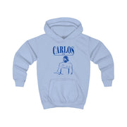Carlos White And Blue Kids Hoodie 7