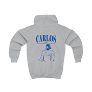 Carlos White And Blue Kids Hoodie 4