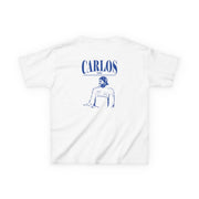 Carlos White And Blue Kids T-Shirt 2