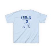 Carlos White And Blue Kids T-Shirt 8