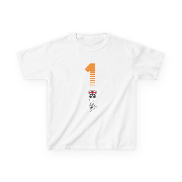 LN1 - Norris Kids T-Shirt White Front