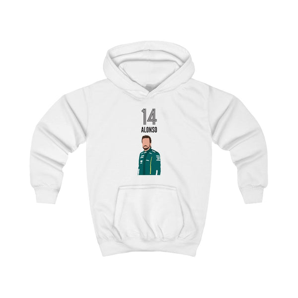 Alonso 2026 Kids Hoodie White Front