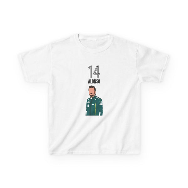 Alonso 2026 Kids T-Shirt White Front