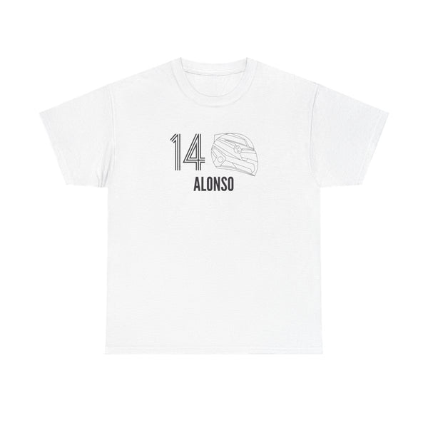Alonso Helmet 2026 T-Shirt White Front