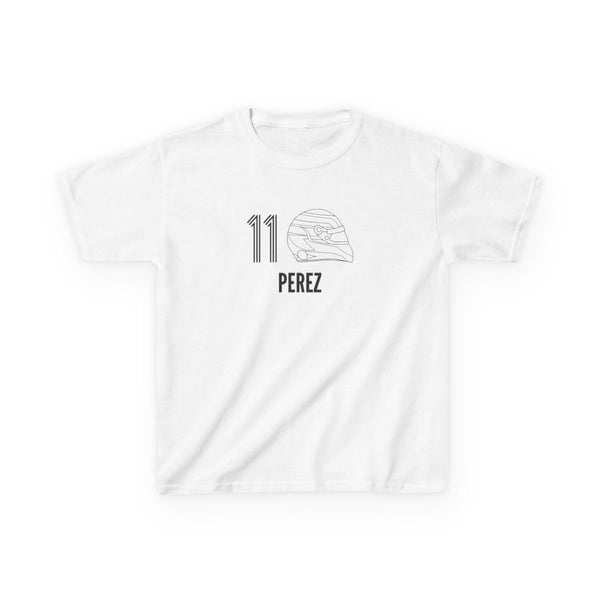 Perez Helmet 2026 Kids T-Shirt White Front