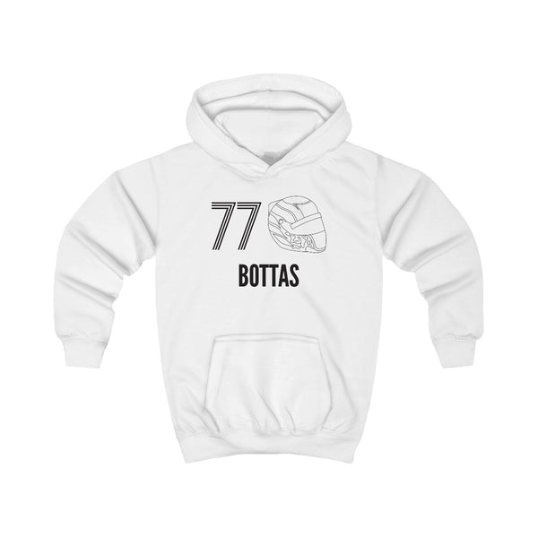 Bottas Helmet 2026 Kids Hoodie White Front