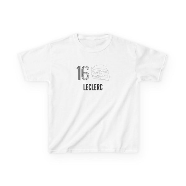 Leclerc Helmet 2026  Kids T-Shirt White Front